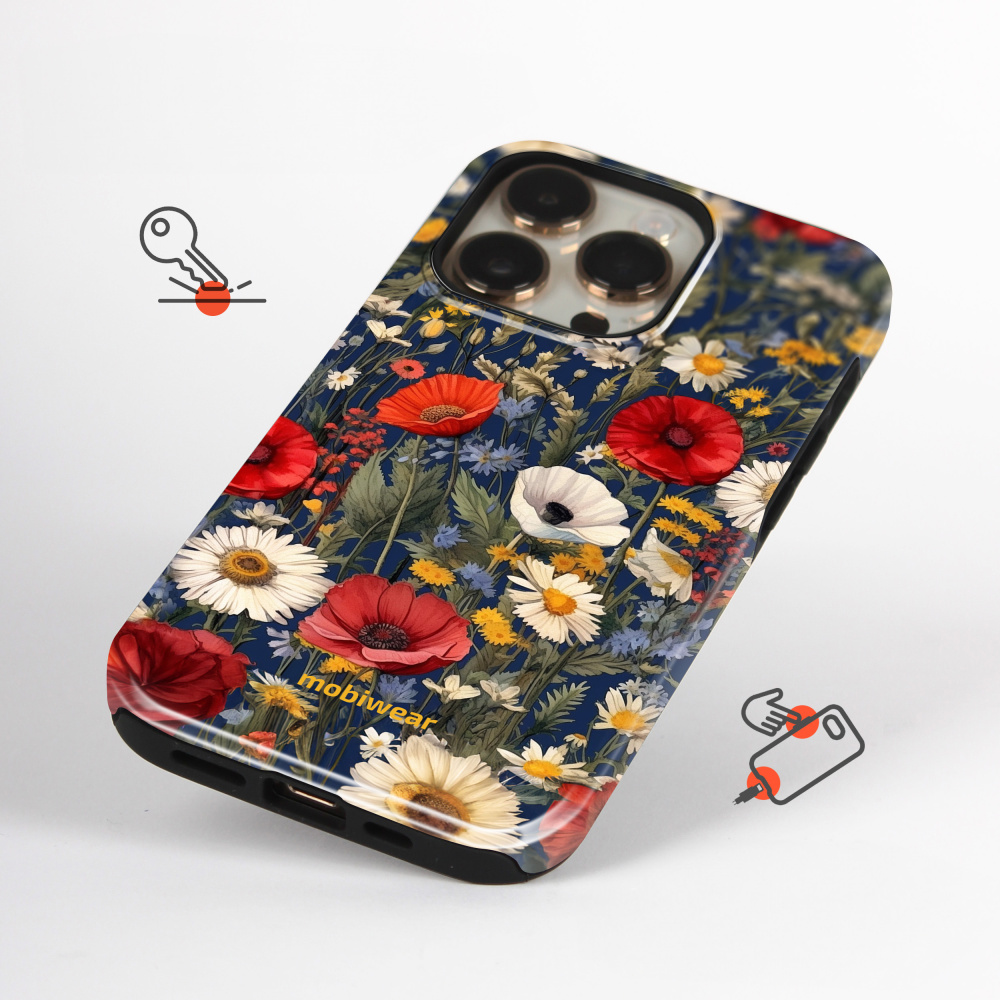 Odolný kryt na mobil Samsung Galaxy S26 - Mobiwear Elite Pro EP46E, temná louka