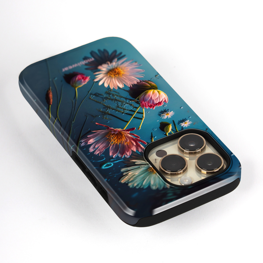 Odolný obal Mobiwear Elite Pro - Samsung Galaxy S24 - E013E Květy na hladině