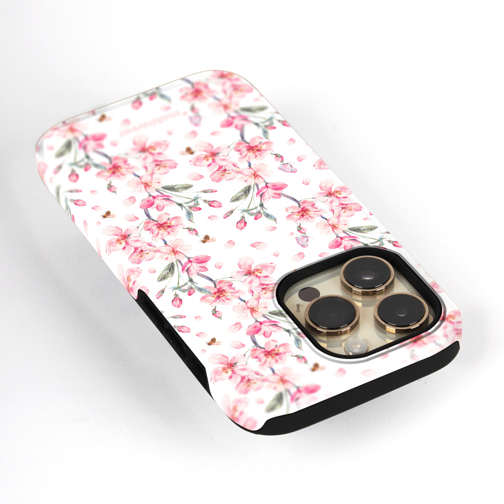 Odolný obal Mobiwear Elite Pro - Samsung Galaxy S24 - E124E Růžové květy