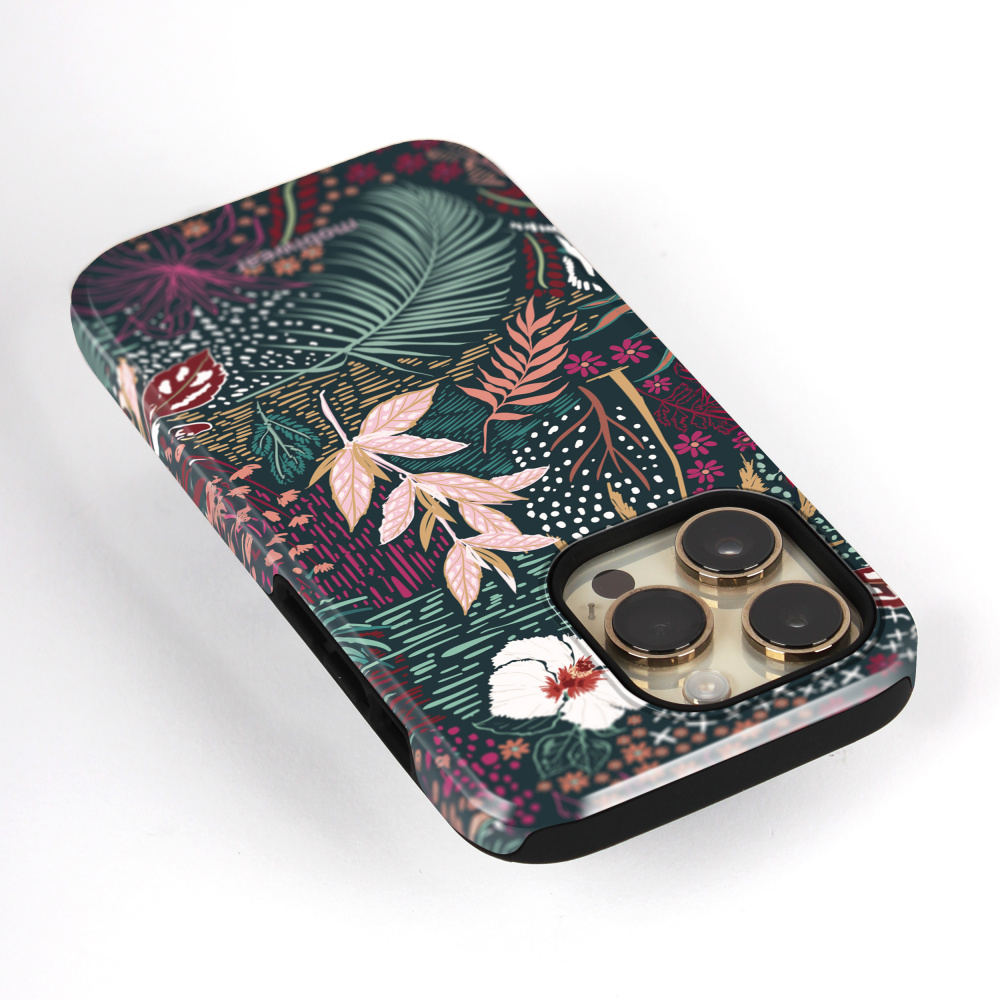 Odolný obal Mobiwear Elite Pro - Samsung Galaxy Z Flip 7 - EP13E Temná flóra