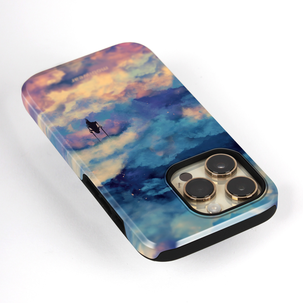 Odolný obal Mobiwear Elite Pro - Samsung Galaxy Z Flip 6 - ER09E Dívka na houpačce v oblacích