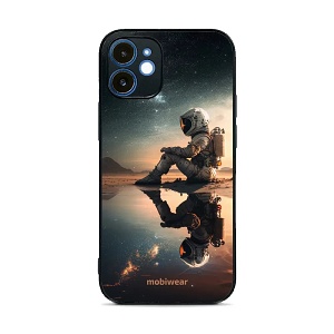 Lesklý kryt Mobiwear Glossy - Apple iPhone 12 - G003G Astronaut na samotce - VÝPRODEJ
