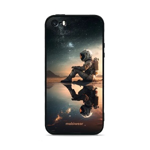 Lesklý kryt Mobiwear Glossy - Apple iPhone 5S - G003G Astronaut na samotce