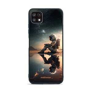 Lesklý kryt Mobiwear Glossy - Samsung Galaxy A22 5G - G003G Astronaut na samotce