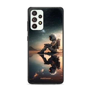 Lesklý kryt Mobiwear Glossy - Samsung Galaxy A52 / A52s 5G - G003G Astronaut na samotce
