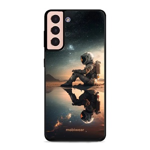 Lesklý kryt Mobiwear Glossy - Samsung Galaxy S21 - G003G Astronaut na samotce