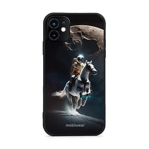 Prémiový lesklý kryt Mobiwear Glossy na mobil Apple iPhone 11 - G004G Astronaut na koni - VÝPRODEJ