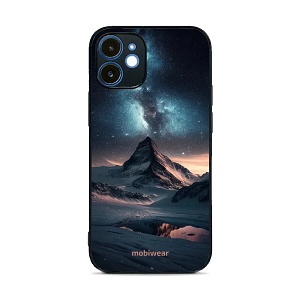 Lesklý kryt Mobiwear Glossy - Apple iPhone 12 - G006G Hora s hvězdnou oblohou