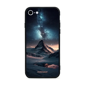 Lesklý kryt Mobiwear Glossy - Apple iPhone SE (2022) - G006G Hora s hvězdnou oblohou