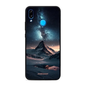 Prémiový lesklý kryt Mobiwear Glossy na mobil Huawei P20 Lite - G006G Hora s hvězdnou oblohou - VÝPRODEJ