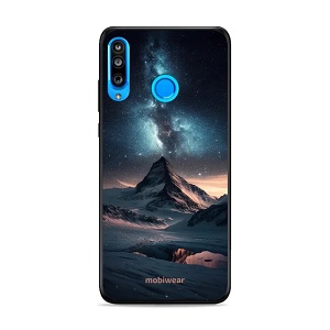 Lesklý kryt Mobiwear Glossy - Huawei P30 Lite - G006G Hora s hvězdnou oblohou