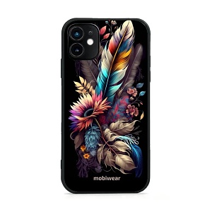Lesklý kryt Mobiwear Glossy - Apple iPhone 11 - G011G Kytice s pírkem