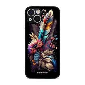 Lesklý kryt Mobiwear Glossy - Apple iPhone 13 - G011G Kytice s pírkem
