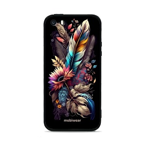 Lesklý kryt Mobiwear Glossy - Apple iPhone 5S - G011G Kytice s pírkem