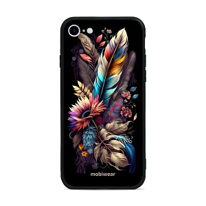 Lesklý kryt Mobiwear Glossy - Apple iPhone SE (2022) - G011G Kytice s pírkem