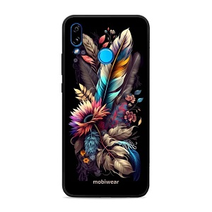 Lesklý kryt Mobiwear Glossy - Huawei P20 Lite - G011G Kytice s pírkem