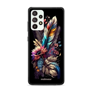 Lesklý kryt Mobiwear Glossy - Samsung Galaxy A52 / A52s 5G - G011G Kytice s pírkem