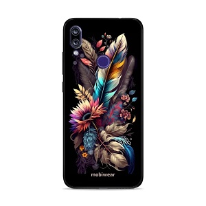 Lesklý kryt Mobiwear Glossy - Xiaomi Redmi 7 - G011G Kytice s pírkem