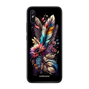 Lesklý kryt Mobiwear Glossy - Xiaomi Redmi 9A / 9AT - G011G Kytice s pírkem