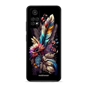 Lesklý kryt Mobiwear Glossy - Xiaomi Redmi Note 11 - G011G Kytice s pírkem