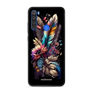 Lesklý kryt Mobiwear Glossy - Xiaomi Redmi Note 8T - G011G Kytice s pírkem