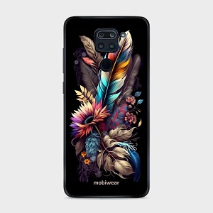 Lesklý kryt Mobiwear Glossy - Xiaomi Redmi Note 9 - G011G Kytice s pírkem