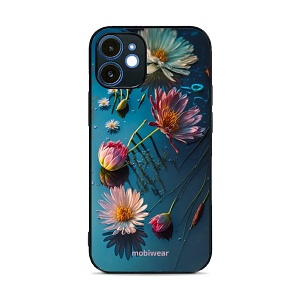 Lesklý kryt Mobiwear Glossy - Apple iPhone 12 - G013G Květy na hladině