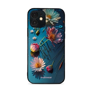 Lesklý kryt Mobiwear Glossy - Apple iPhone 12 Mini - G013G Květy na hladině