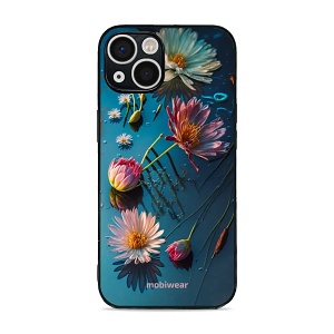 Lesklý kryt Mobiwear Glossy - Apple iPhone 13 - G013G Květy na hladině