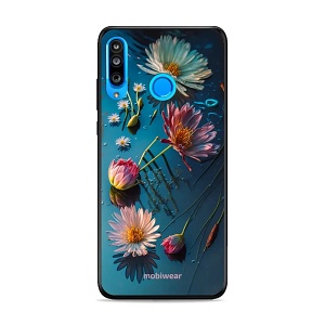 Lesklý kryt Mobiwear Glossy - Huawei P30 Lite - G013G Květy na hladině