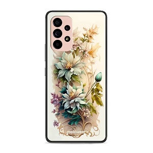 Lesklý kryt Mobiwear Glossy - Samsung Galaxy A53 5G - G014G Krémové květy