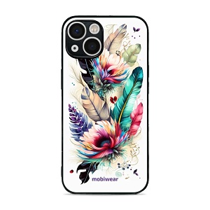 Lesklý kryt Mobiwear Glossy - Apple iPhone 13 - G017G Pírka a květy