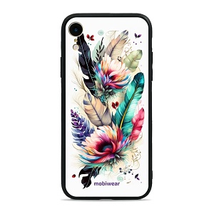 Lesklý kryt Mobiwear Glossy - Apple iPhone XR - G017G Pírka a květy
