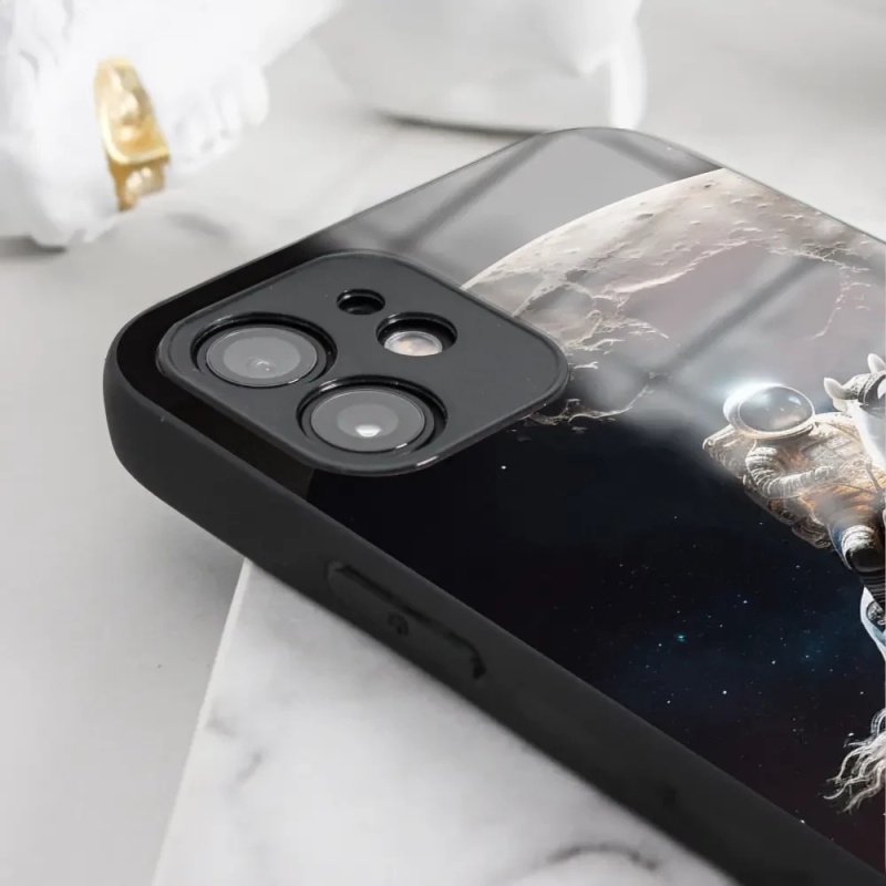 Prémiový lesklý kryt Mobiwear Glossy na mobil Apple iPhone 11 - G004G Astronaut na koni - VÝPRODEJ