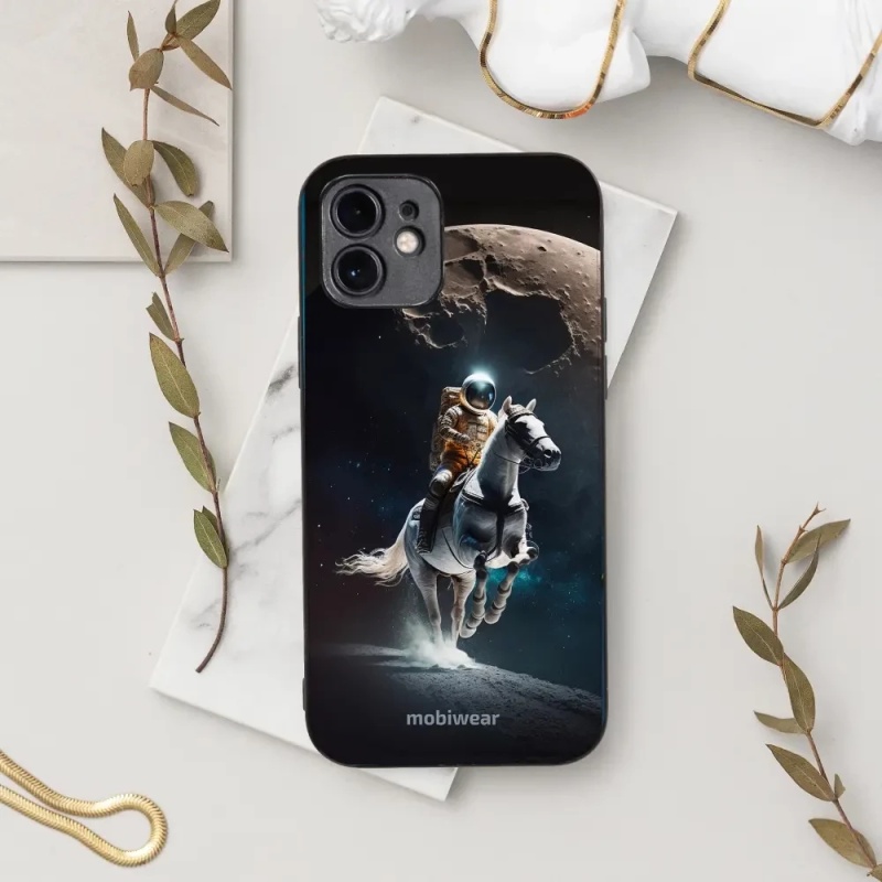 Prémiový lesklý kryt Mobiwear Glossy na mobil Apple iPhone 11 - G004G Astronaut na koni - VÝPRODEJ