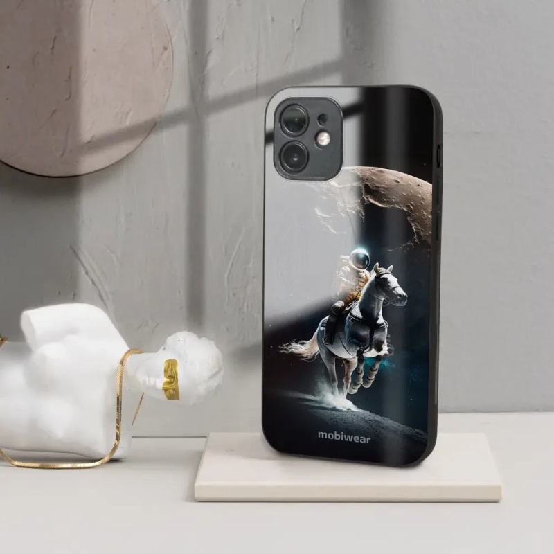 Prémiový lesklý kryt Mobiwear Glossy na mobil Apple iPhone 11 - G004G Astronaut na koni - VÝPRODEJ