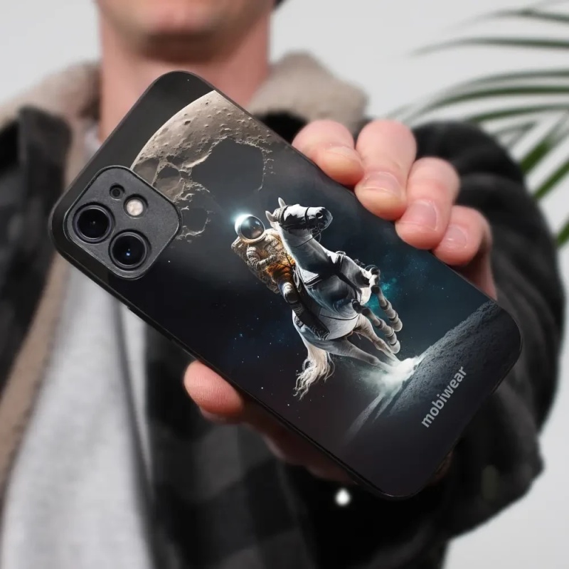 Prémiový lesklý kryt Mobiwear Glossy na mobil Apple iPhone 11 - G004G Astronaut na koni - VÝPRODEJ