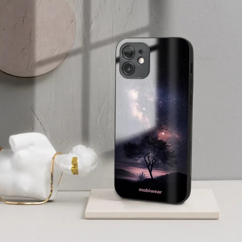 Lesklý kryt Mobiwear Glossy - Apple iPhone XR - G005G Strom s galaxií