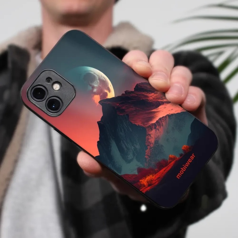 Lesklý kryt Mobiwear Glossy - Apple iPhone XR - G007G Hora s měsícem