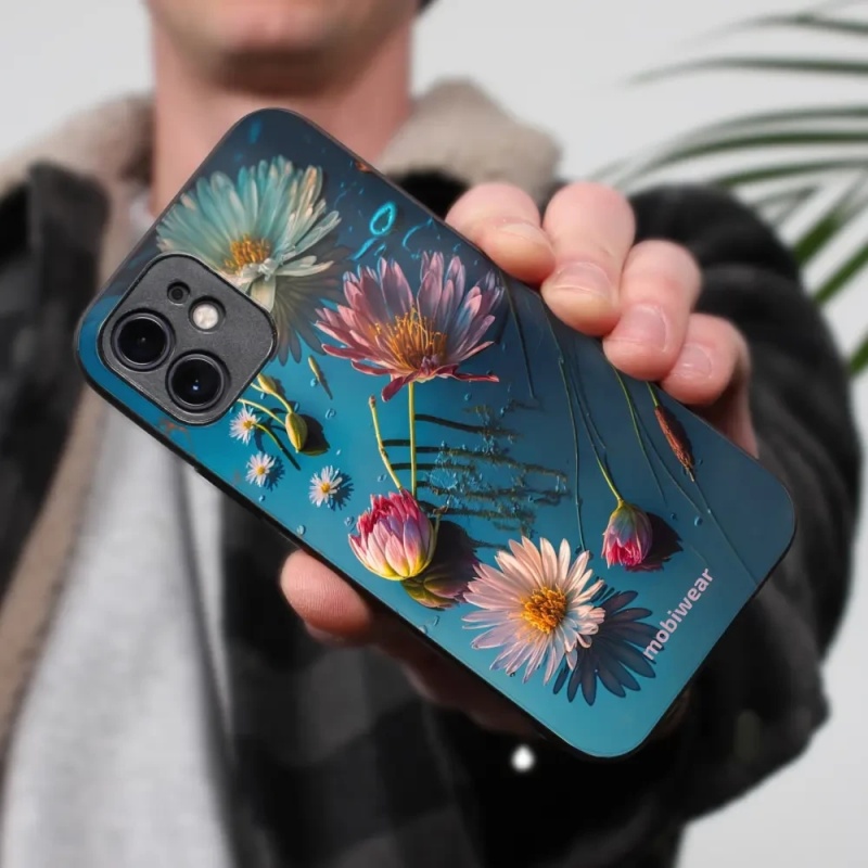 Lesklý kryt Mobiwear Glossy - Samsung Galaxy A52 / A52s 5G - G013G Květy na hladině