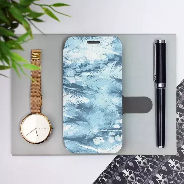 Flipové pouzdro Mobiwear - Xiaomi Redmi A2 - M058S Světle modrá horizontální pírka