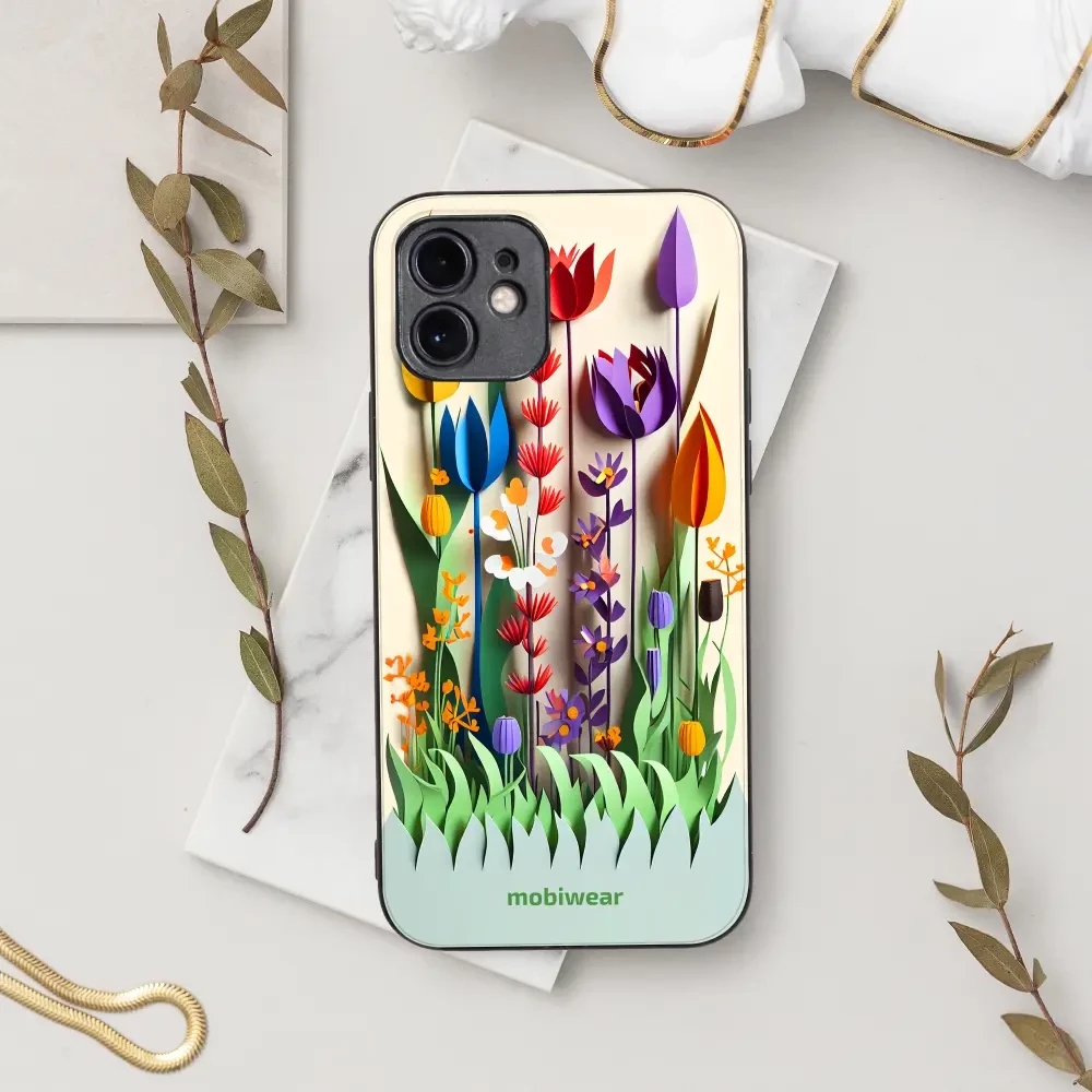 Lesklý kryt Mobiwear Glossy - Xiaomi Redmi A2 - G015G Barevné květinky - VÝPRODEJ
