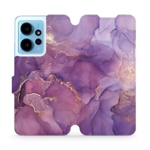 Flipové pouzdro Mobiwear - Xiaomi Redmi Note 12 4G - VP20S Fialový mramor