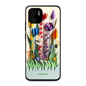Lesklý kryt Mobiwear Glossy - Xiaomi Redmi A2 - G015G Barevné květinky - VÝPRODEJ