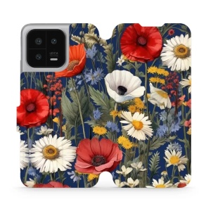 Flipové pouzdro Mobiwear na mobil Xiaomi 13 - VP46S Temná louka - VÝPRODEJ