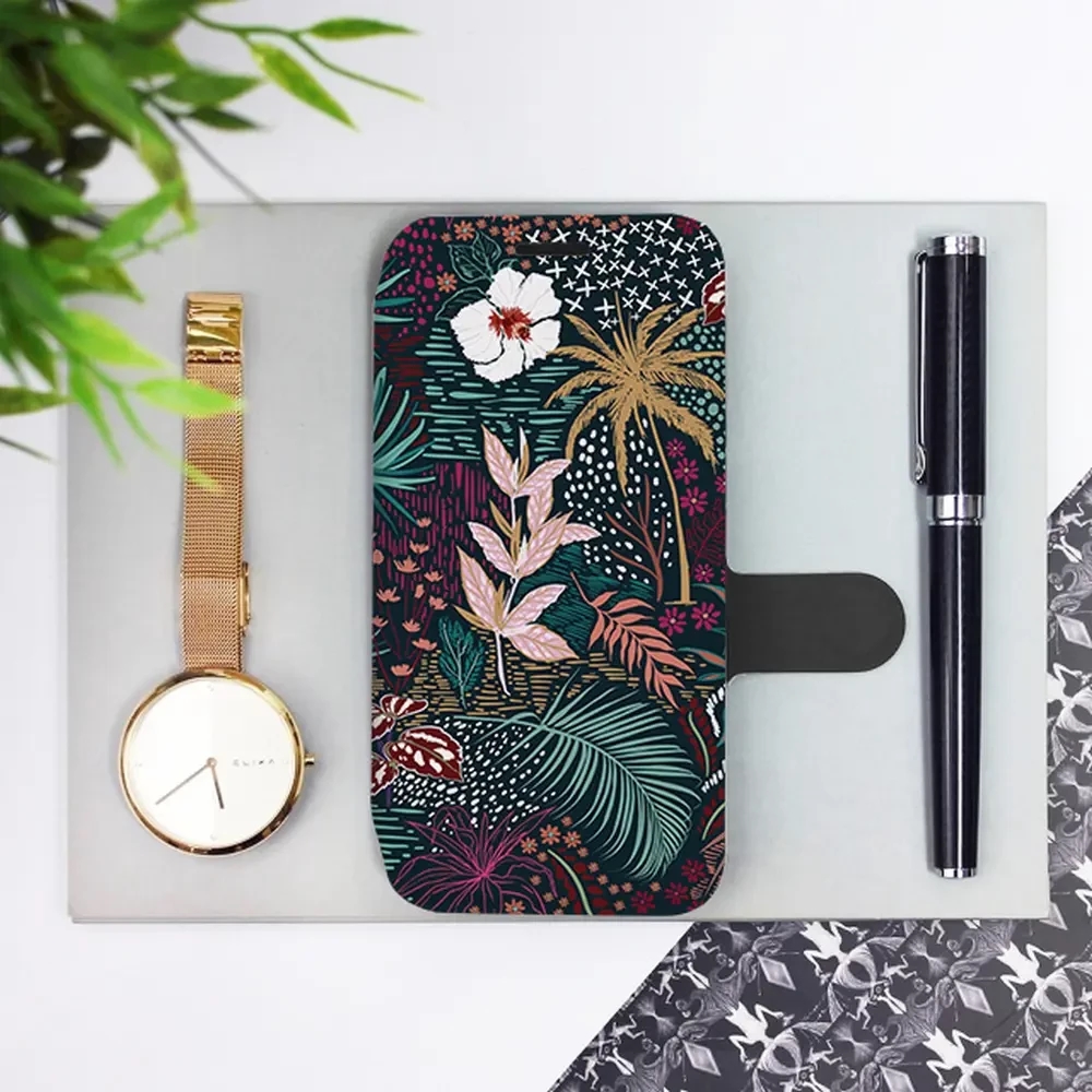Flipové pouzdro Mobiwear - Motorola Moto G23 - VP13S Temná flóra