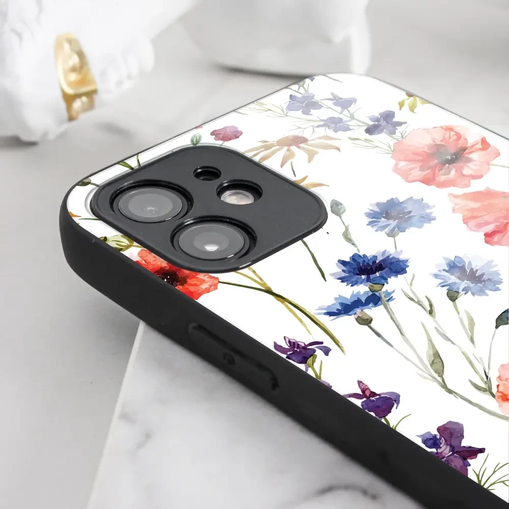 Lesklý kryt Mobiwear Glossy - Apple iPhone 12 Pro - G032G - Luční kvítí