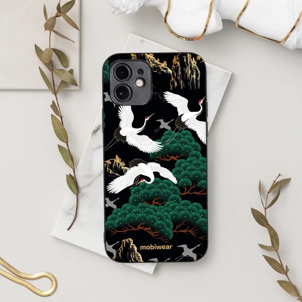 Lesklý kryt Mobiwear Glossy - Apple iPhone 12 Pro - G042G - Jeřábi