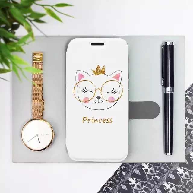 Knížkové flip pouzdro Mobiwear - Samsung Galaxy A34 5G - MH03S Kočička princess - VÝPRODEJ