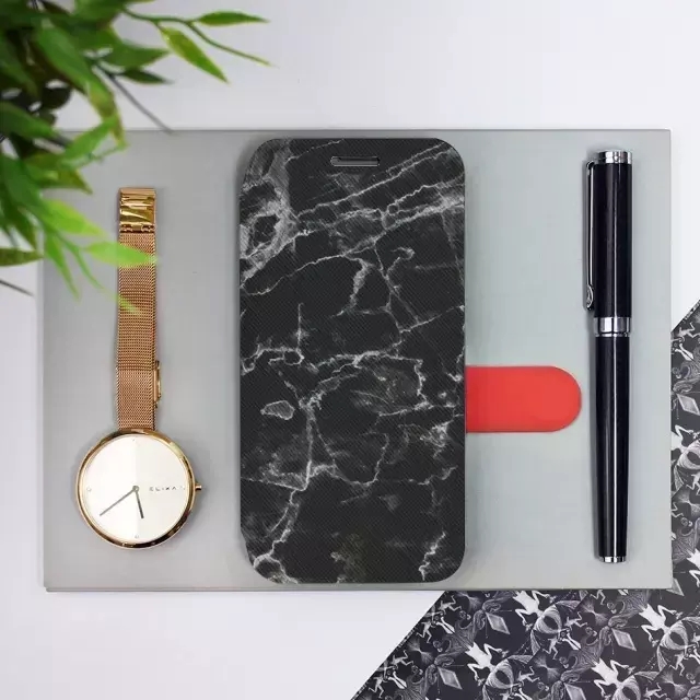Flipové pouzdro Mobiwear - Xiaomi Redmi Note 12 Pro 5G - V056P Černý mramor
